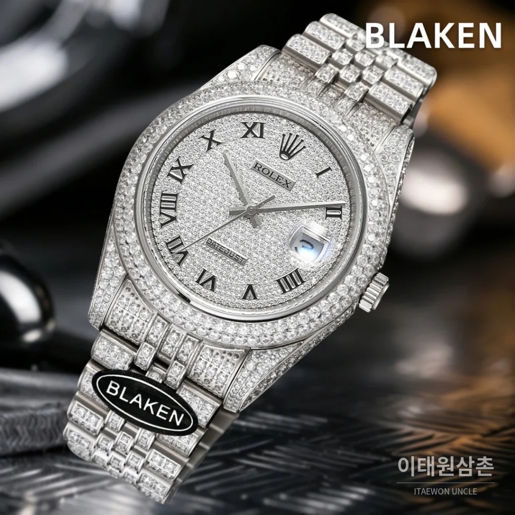 롤렉스 데이트저스트 풀파베 다이아몬드 쥬빌리브레이슬릿 오토매틱 41mm 실버