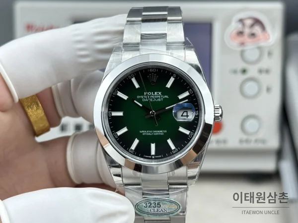 롤렉스 데이트저스트 그린 그라데이션 다이얼 오토매틱 41mm 롤렉스 데이트저스트 그린 그라데이션 다이얼 오토매틱 41mm