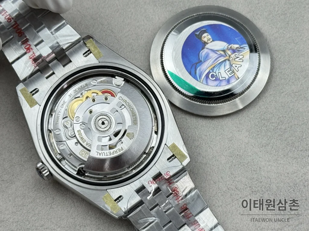 롤렉스 데이트저스트 그린 그라데이션 다이얼 오토매틱 41mm (2)