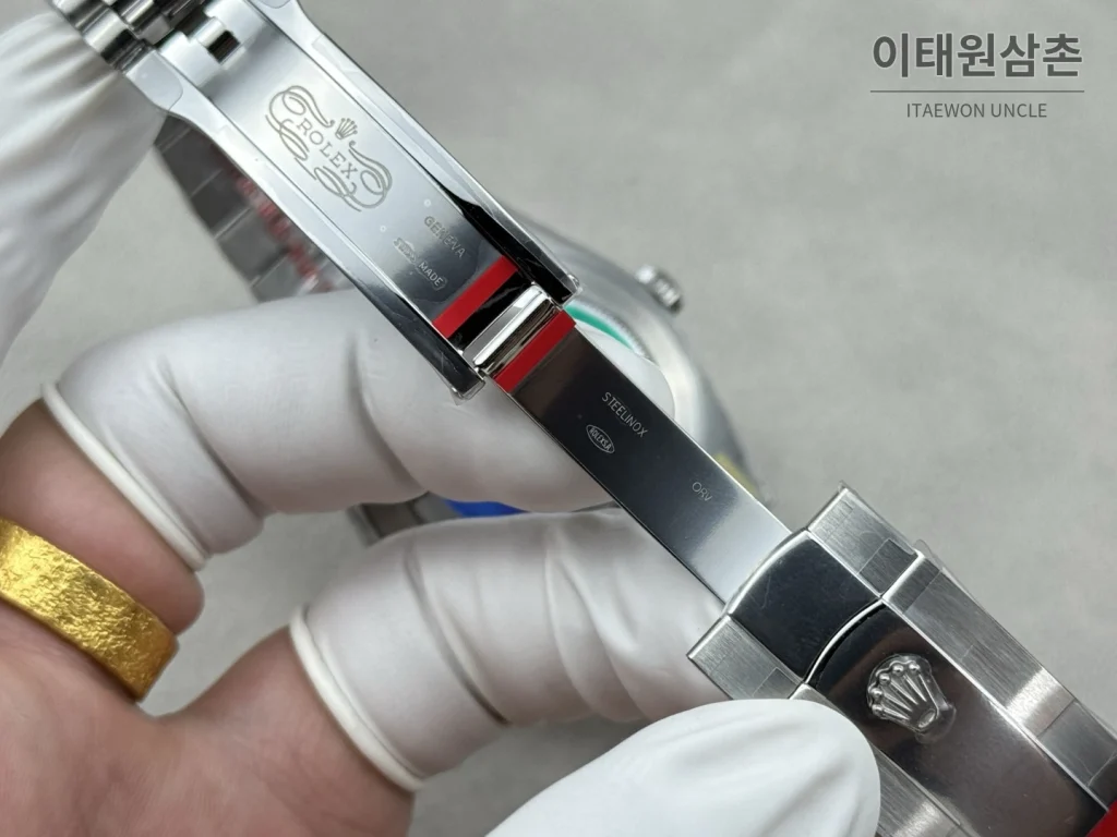 롤렉스 데이트저스트 그린 그라데이션 다이얼 오토매틱 41mm (2)