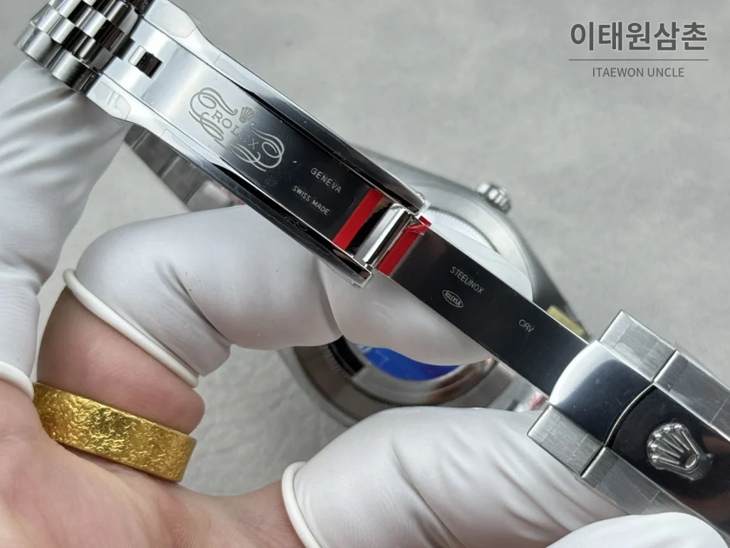 롤렉스 데이트저스트 그린 그라데이션 다이얼 오토매틱 41mm (4)