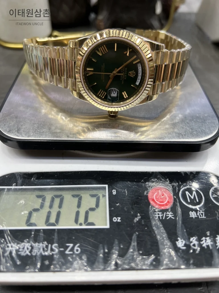 롤렉스 데이데이트 오토매틱 40mm 그린 다이얼