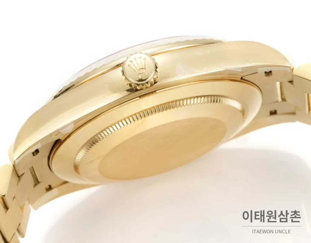 롤렉스 데이데이트 스틸 골드톤 프레지던트 브레이슬릿 데이데이트 오토매틱 40mm 샴페인 다이얼