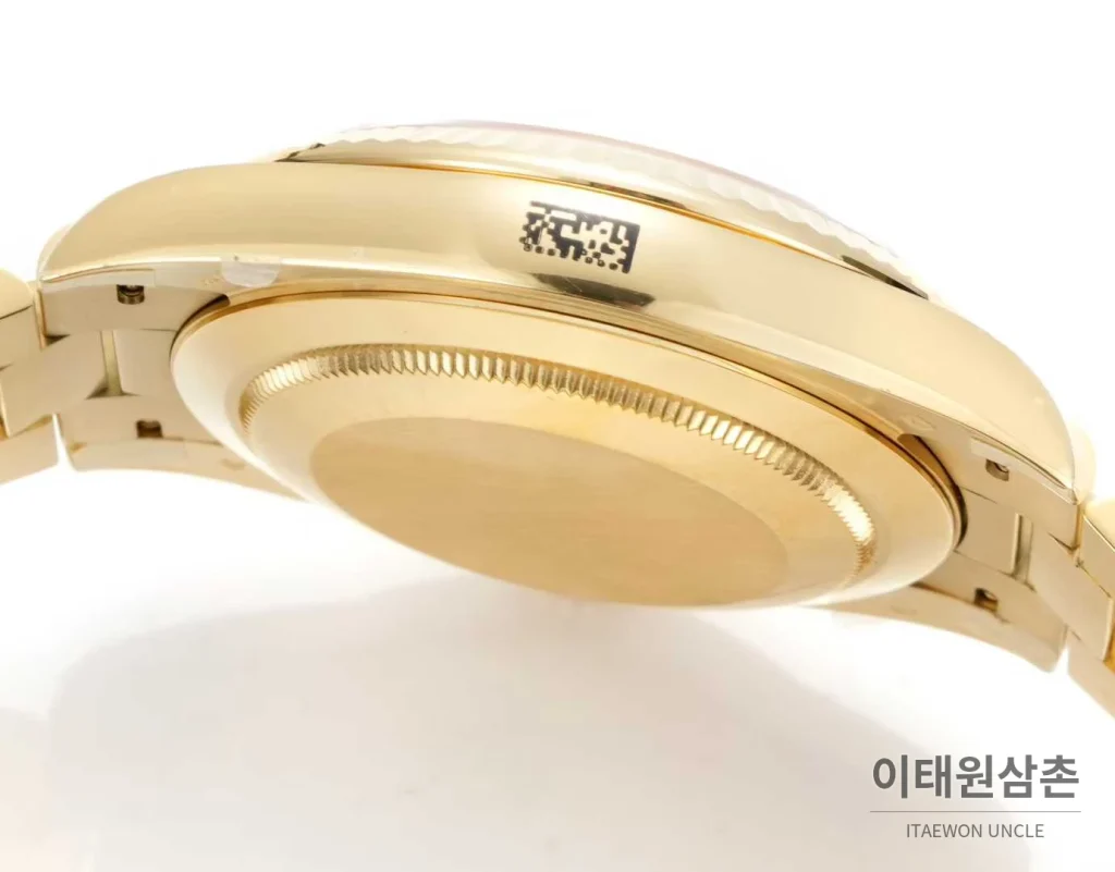 롤렉스 데이데이트 스틸 골드톤 프레지던트 브레이슬릿 데이데이트 오토매틱 40mm 그린 다이얼