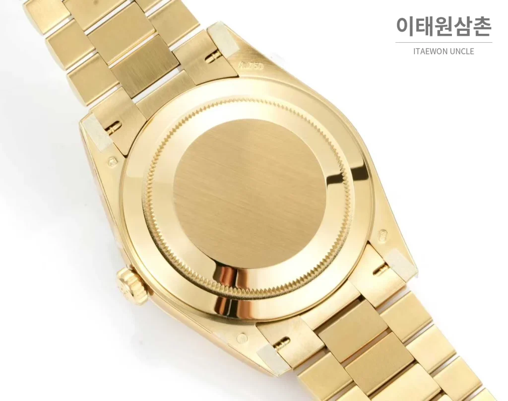 롤렉스 데이데이트 스틸 골드톤 프레지던트 브레이슬릿 데이데이트 오토매틱 40mm 샴페인 다이얼