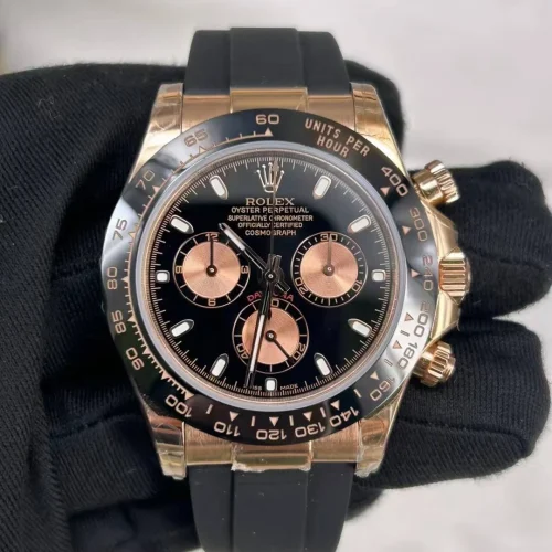 롤렉스 데이토나 18K 옐로우골드 블랙다이얼 크로노그래프 40mm (6)