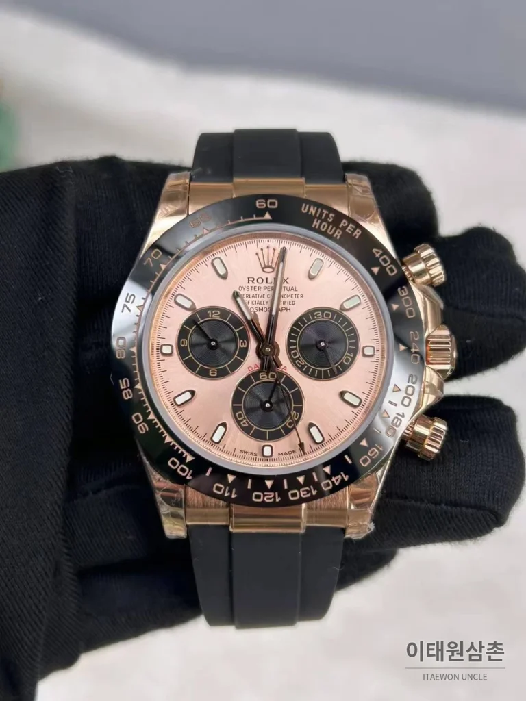 롤렉스 데이토나 18K 옐로우골드 블랙다이얼 크로노그래프 40mm (3)