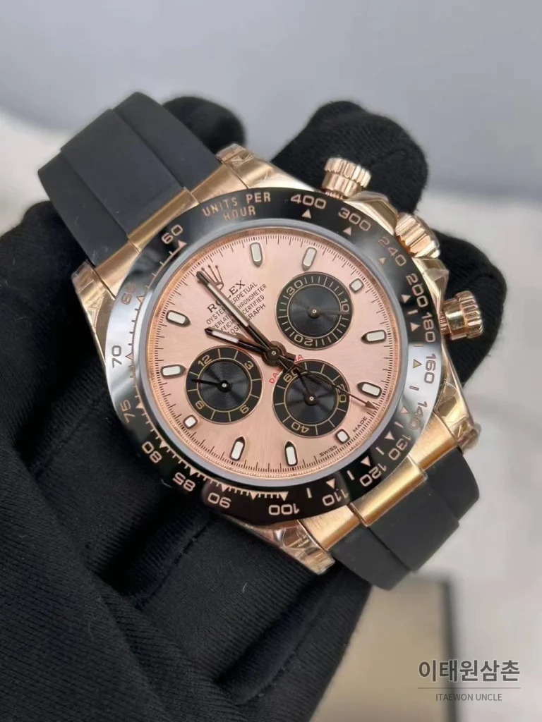 롤렉스 데이토나 18K 옐로우골드 블랙다이얼 크로노그래프 40mm (3)
