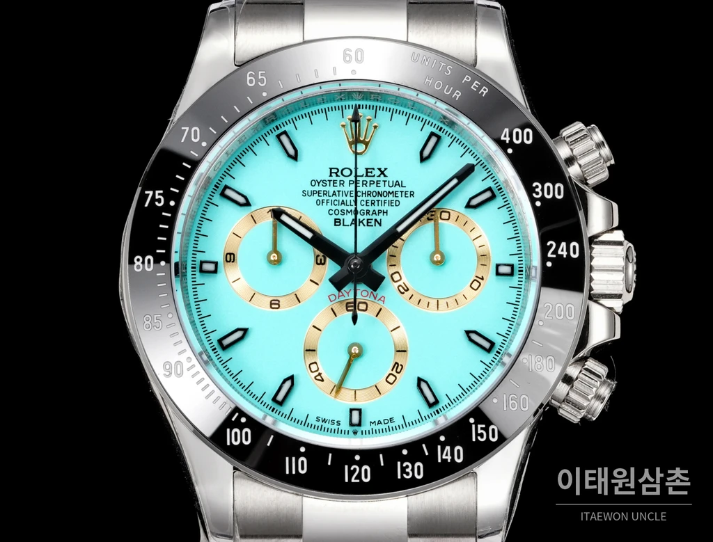 롤렉스 데이토나 4세대 BLAKEN 카본베젤 코발트다이얼 오토매틱 40mm