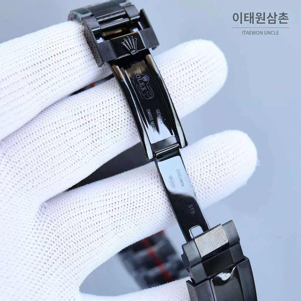 롤렉스 데이토나 904L스틸 올블랙 PVD 크로노그래프 오토매틱 40mm 블랙 다이얼
