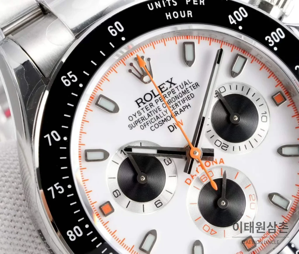 롤렉스 데이토나 904L 스틸 블랙다이얼 크로노그래프 오토매틱 40mm (3)