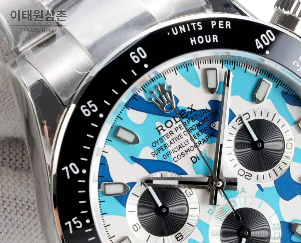 롤렉스 데이토나 904L 스틸 블랙다이얼 크로노그래프 오토매틱 40mm (2)