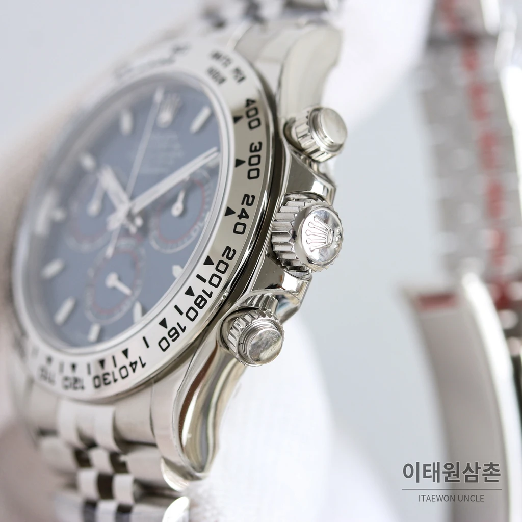 롤렉스 데이토나 904L 스틸 세라믹 베젤 주빌리 네이비다이얼 오토매틱 40mm