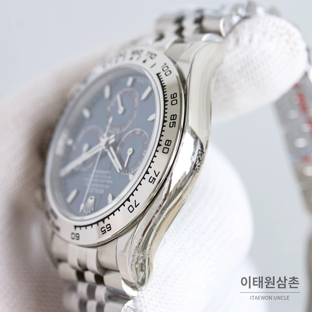 롤렉스 데이토나 904L 스틸 세라믹 베젤 주빌리 네이비다이얼 오토매틱 40mm