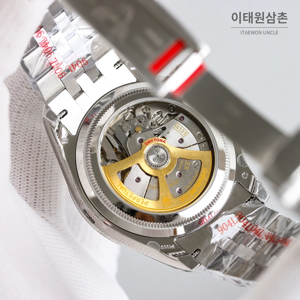 롤렉스 데이토나 904L 스틸 주얼 인덱스 아이스블루다이얼 오토매틱 40mm