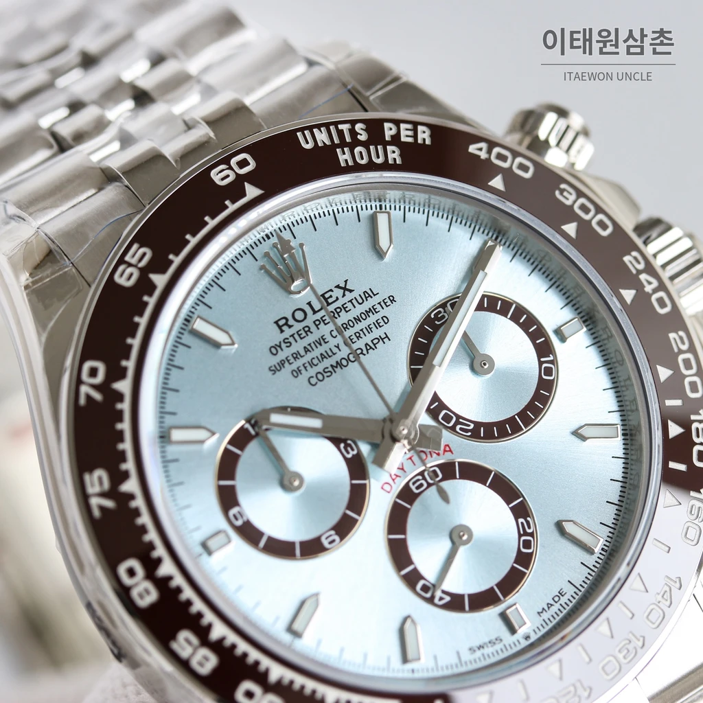 롤렉스 데이토나 904L 스틸 주빌리 아이스블루다이얼 오토매틱 40mm