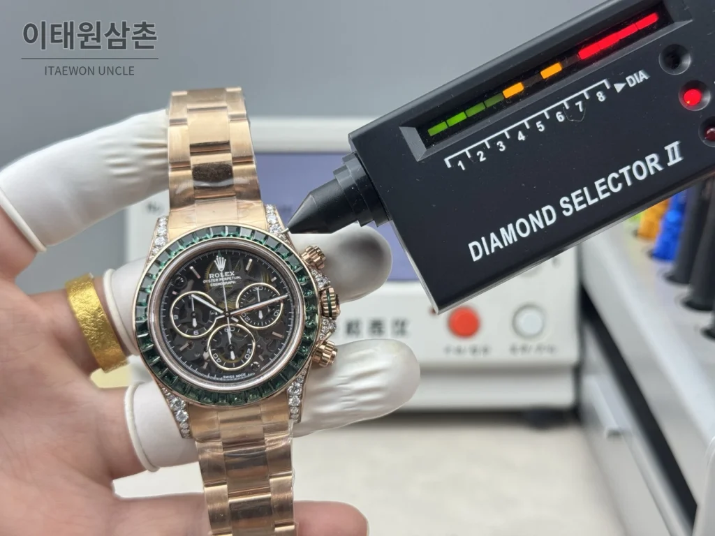 롤렉스 데이토나 오토매틱 스켈레톤 다이얼 로즈골드 브레이슬릿 (2)
