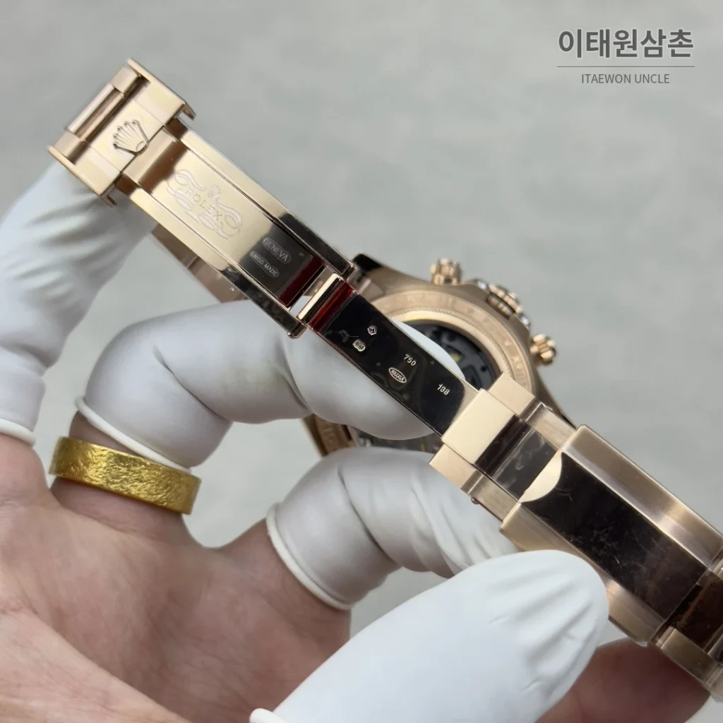 롤렉스 데이토나 오토매틱 스켈레톤 다이얼 로즈골드 브레이슬릿 (2)
