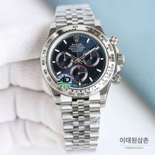 롤렉스 데이토나 크로노그래프 오토매틱 (9) 롤렉스 데이토나 크로노그래프 오토매틱 네이비 다이얼 스틸 브레이슬릿