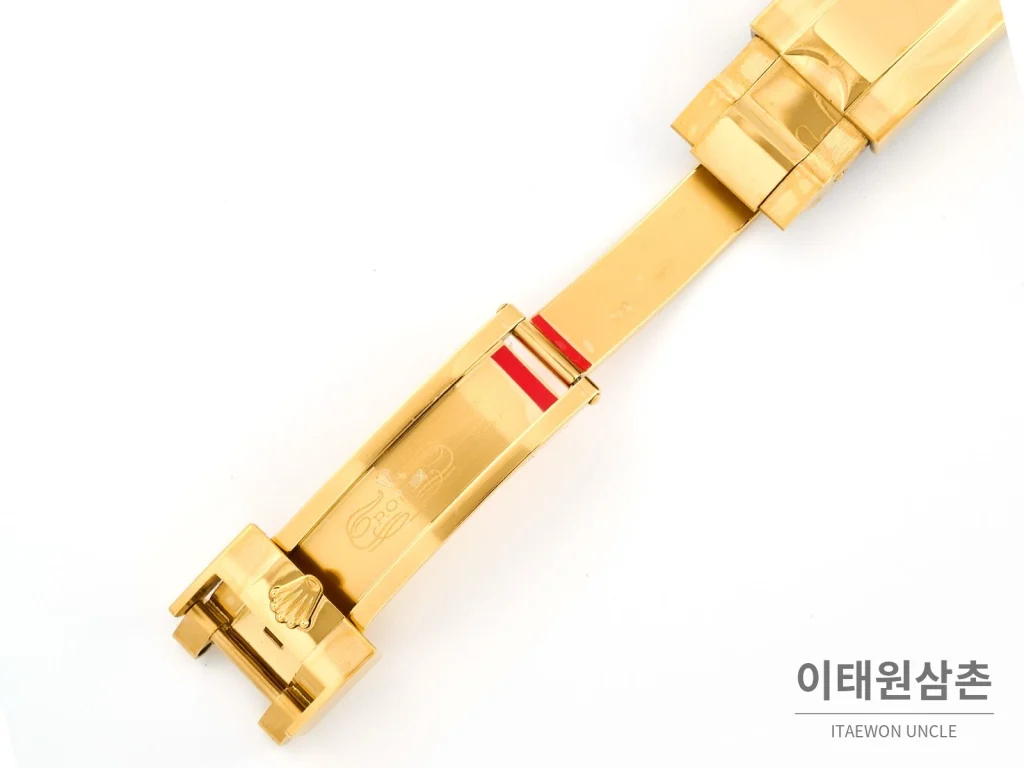 롤렉스 데이토나 비치데이토나 자개다이얼 크로노그래프 오토매틱 40mm 멀티 컬러 그린 가죽 스트랩