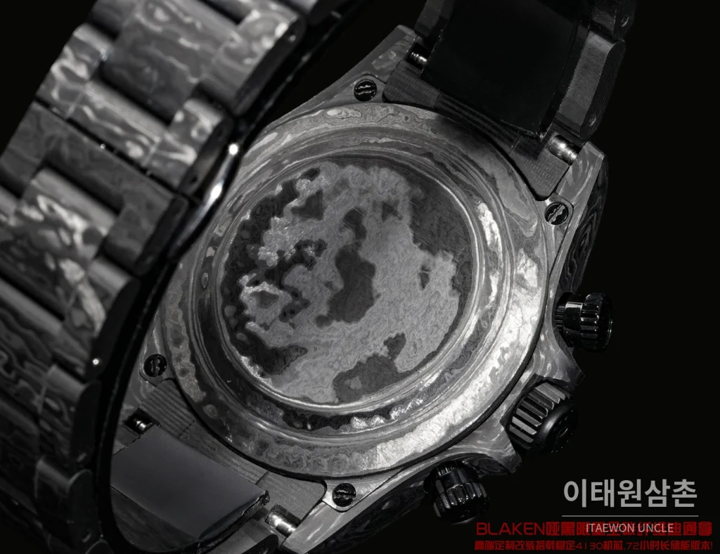 롤렉스 데이토나 BLAKEN 무광 블랙 카본 크로노그래프 오토매틱 40mm 블랙 다이얼 그레이 베젤