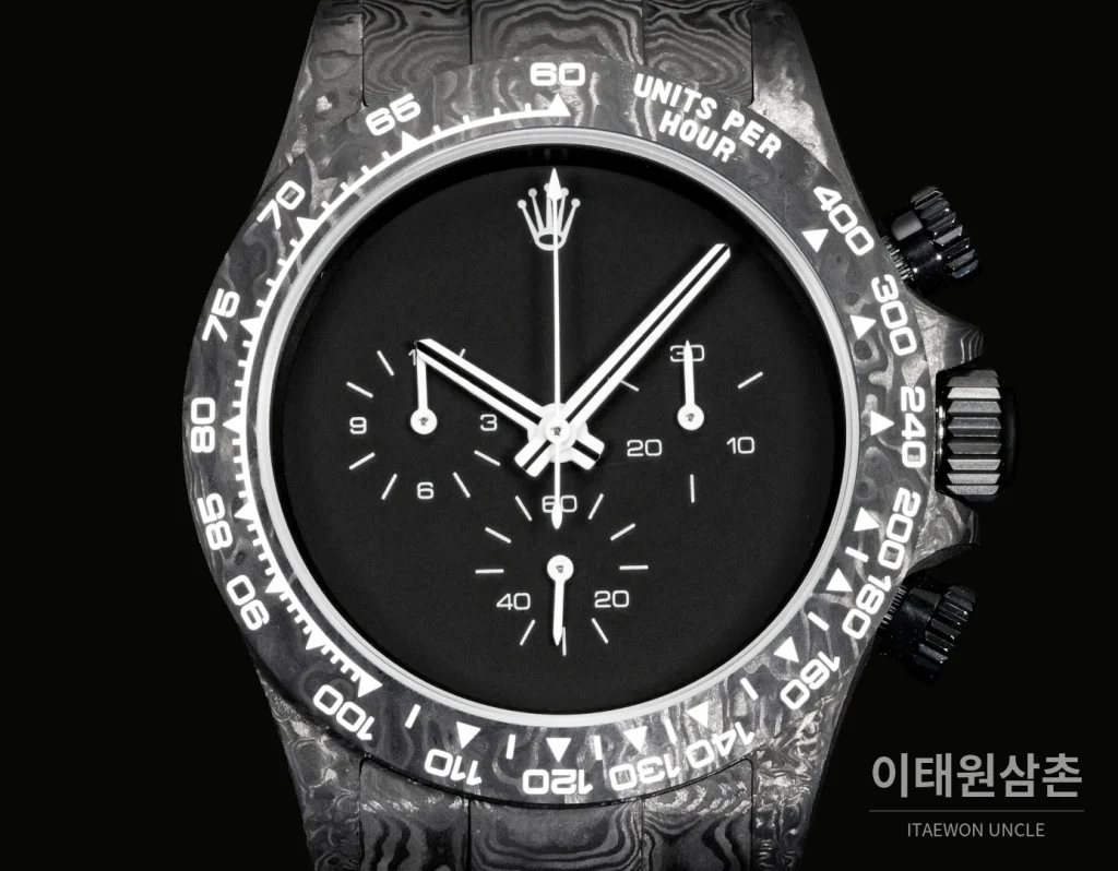 롤렉스 데이토나 BLAKEN 무광 블랙 풀카본 크로노그래프 오토매틱 40mm