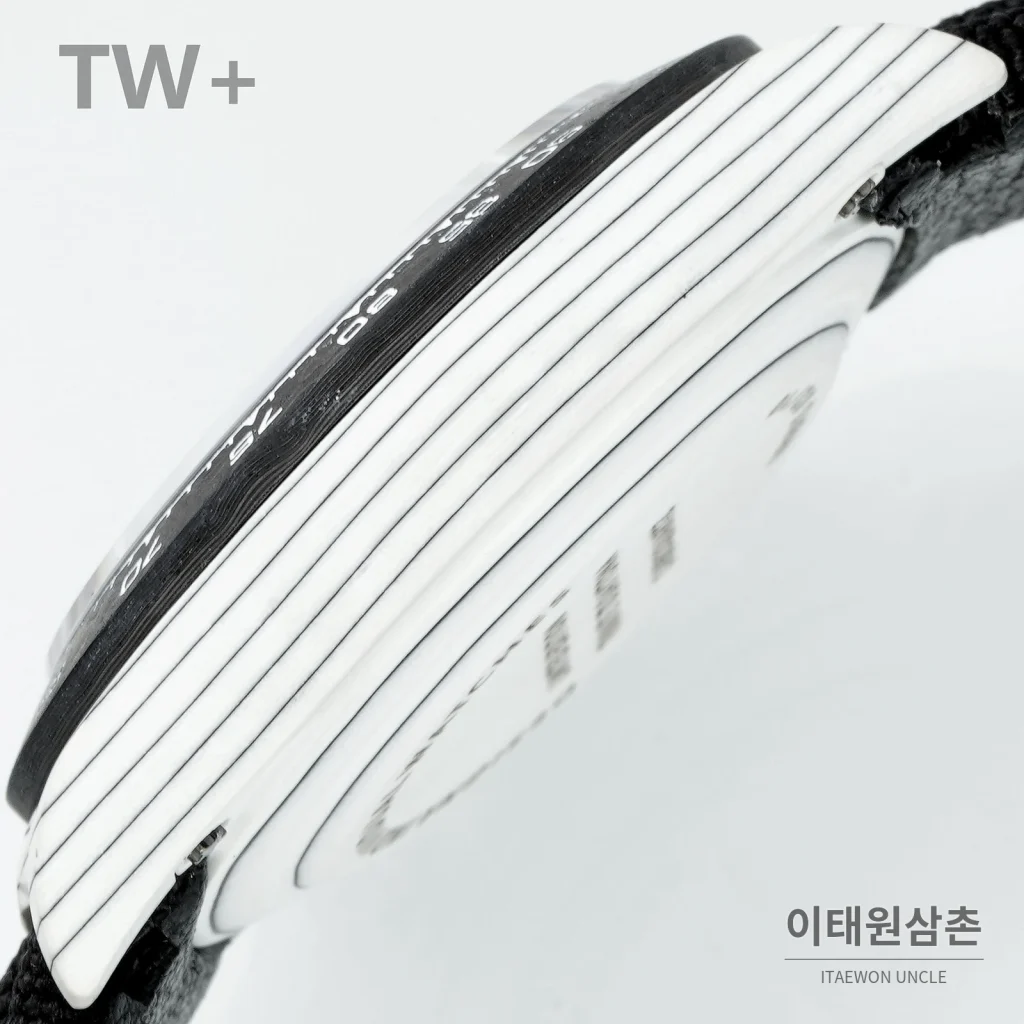 롤렉스 데이토나 카본 파이버 야광 케이스 크로노그래프 오토매틱 40mm 카본 블랙 블랙 나일론 스트랩 블랙 베젤 (4)