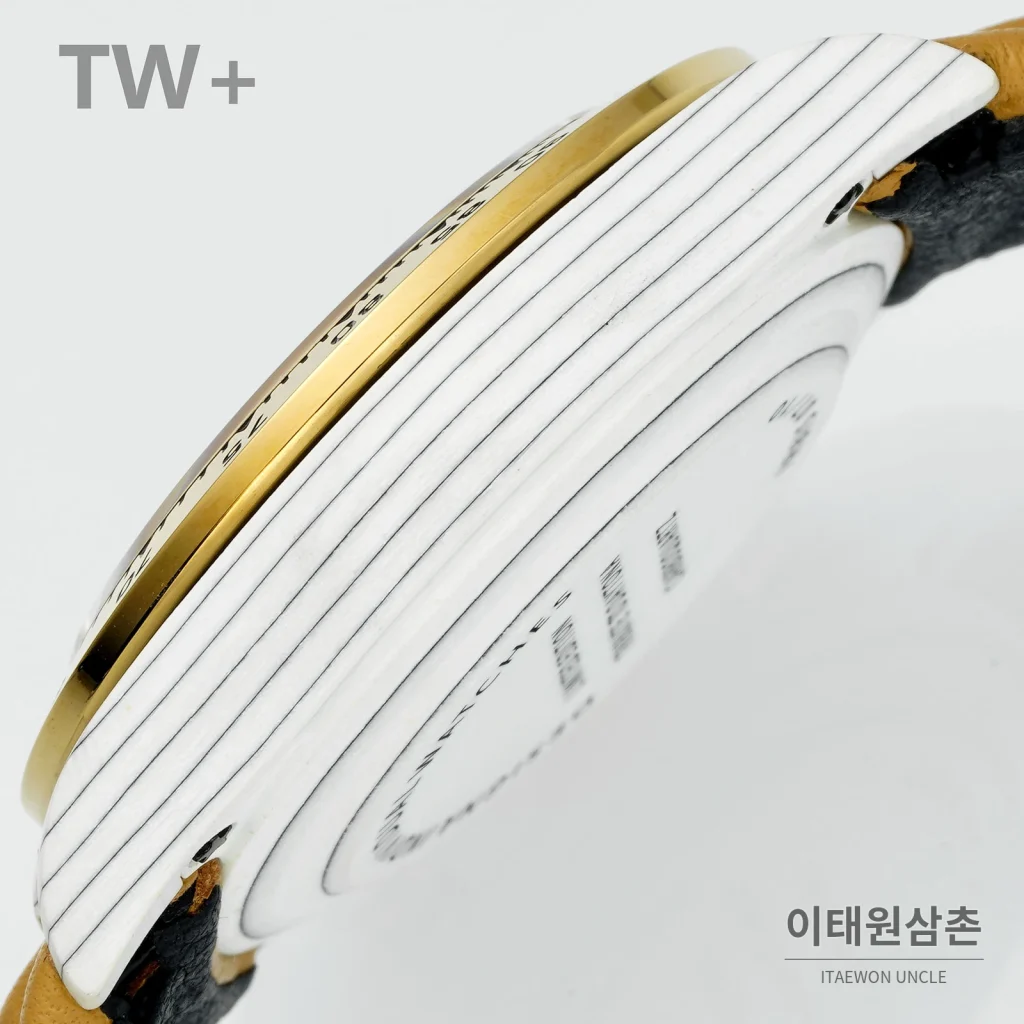 롤렉스 데이토나 카본 파이버 야광 케이스 크로노그래프 오토매틱 40mm 카본 블랙 브라운 가죽 스트랩 골드 베젤