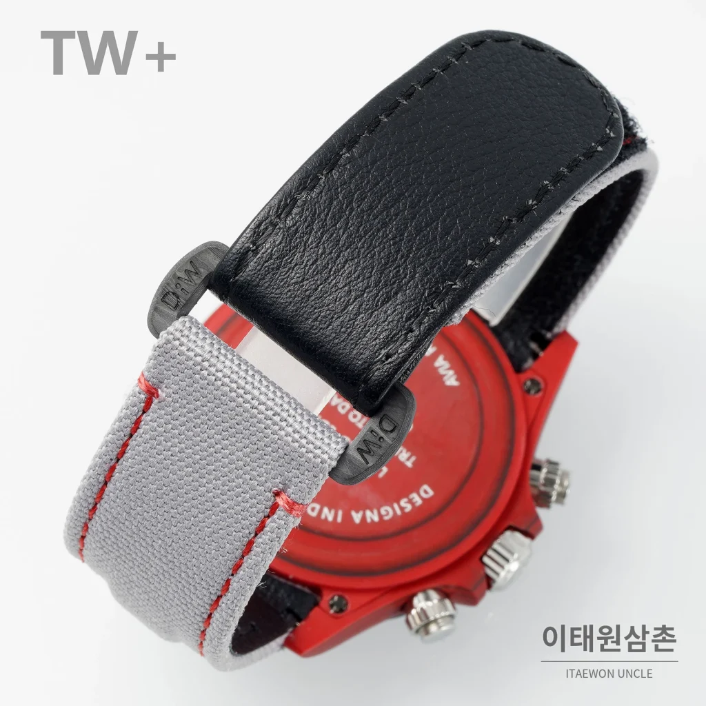 롤렉스 데이토나 카본 파이버 야광 케이스 크로노그래프 오토매틱 40mm 카본 블랙 그레이 나일론 스트랩 블랙 베젤