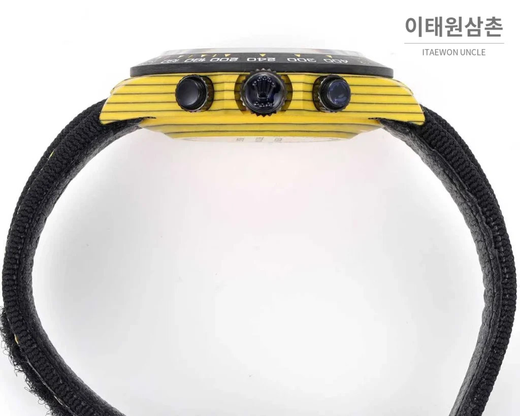 롤렉스 데이토나 카본파이버 스켈레톤 야광 크로노그래프 오토매틱 40mm 블랙