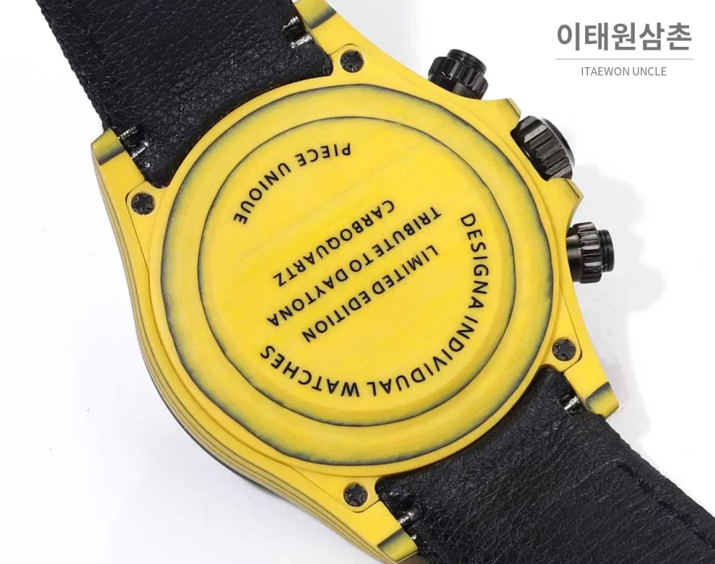 롤렉스 데이토나 카본파이버 스켈레톤 야광 크로노그래프 오토매틱 40mm 블랙