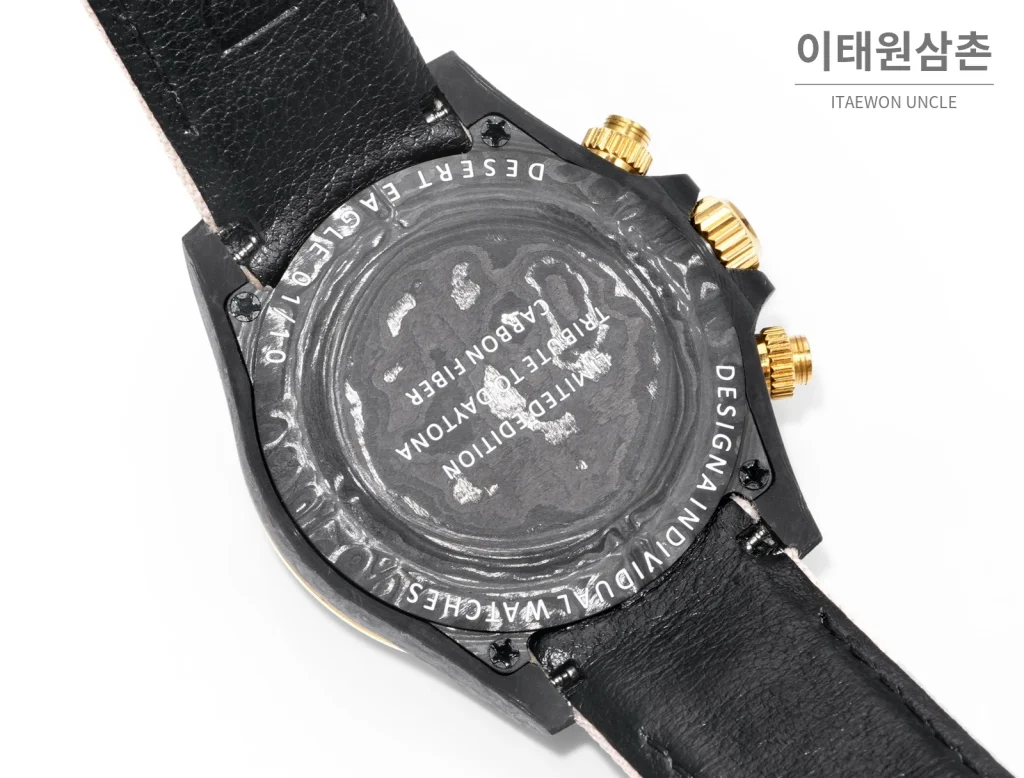 롤렉스 데이토나 크로노그래프 오토매틱 40mm 화이트 다이얼 핑크 나일론 스트랩 멀티컬러 베젤