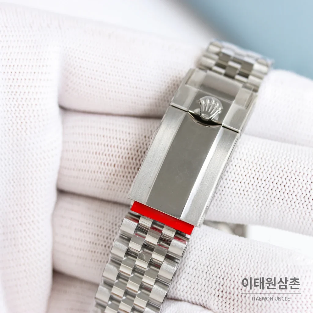 롤렉스 데이토나 크로노그래프 오토매틱 아이스블루 다이얼 스틸 브레이슬릿 브라운 베젤 (2)