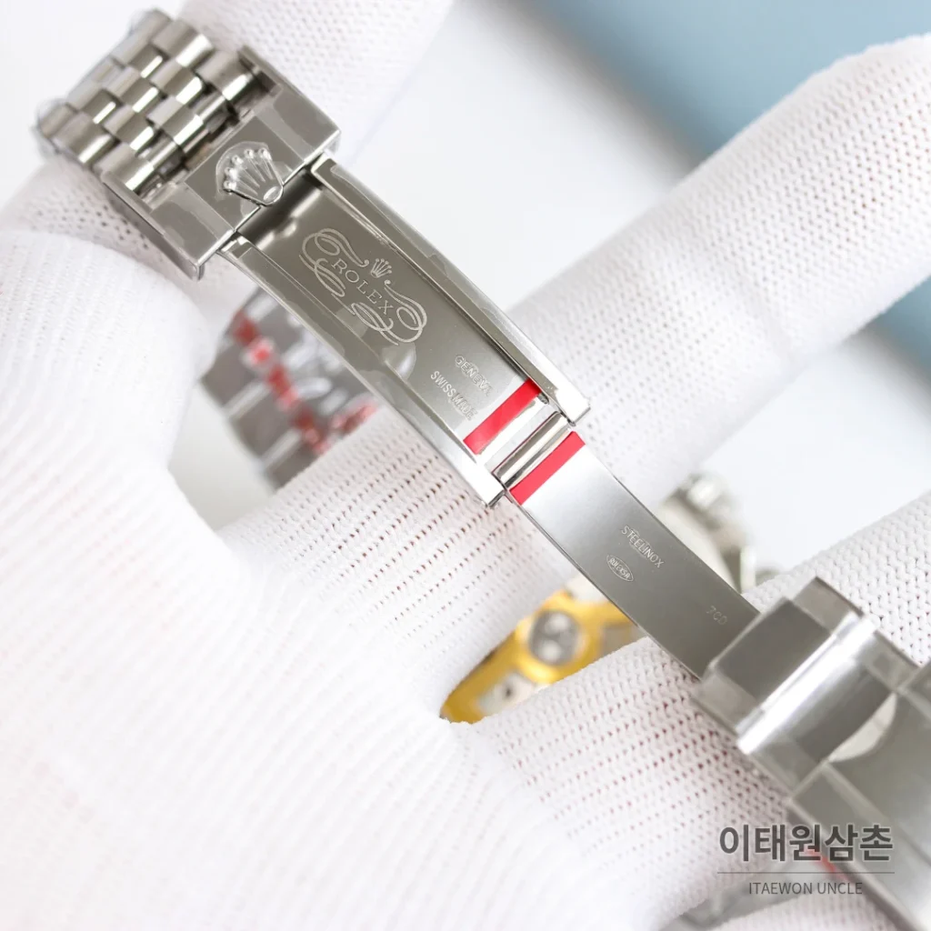 롤렉스 데이토나 크로노그래프 오토매틱 아이스블루 다이얼 스틸 브레이슬릿 브라운 베젤 (2)