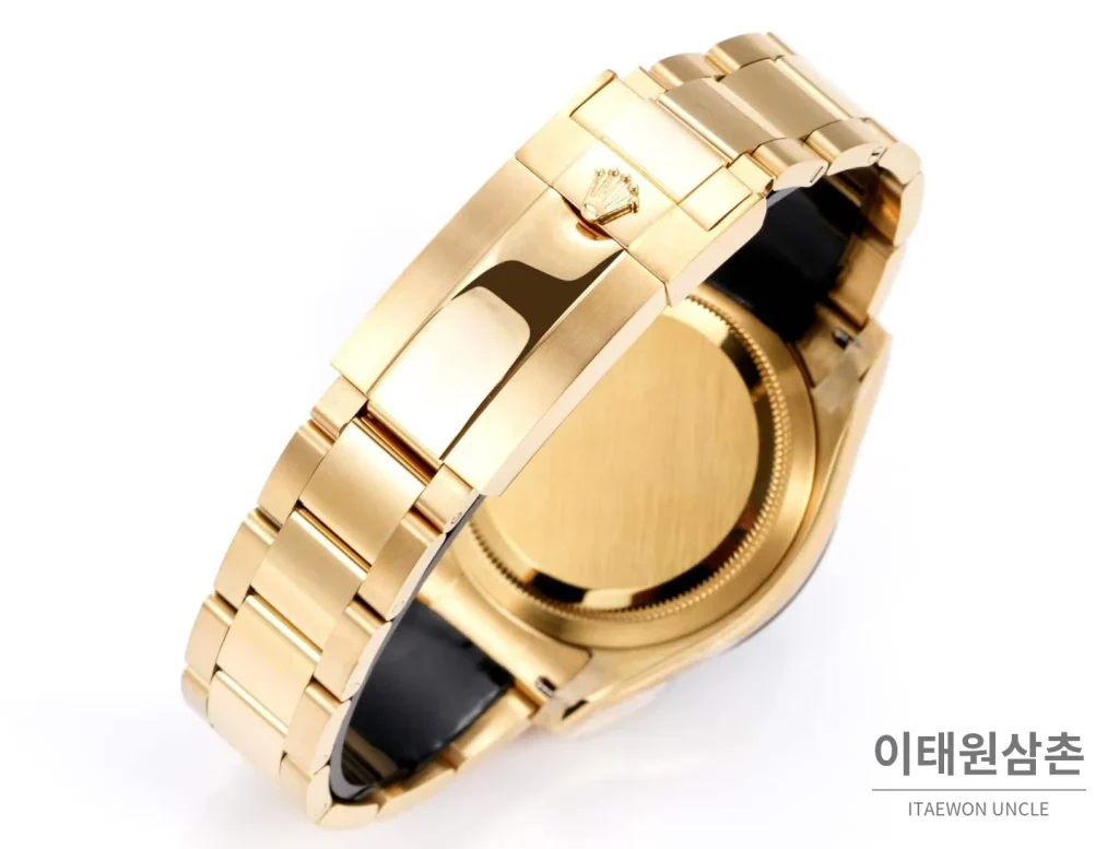 롤렉스 데이토나 크로노그래프 오토매틱 스켈레톤 다이얼 골드 브레이슬릿 블랙 베젤