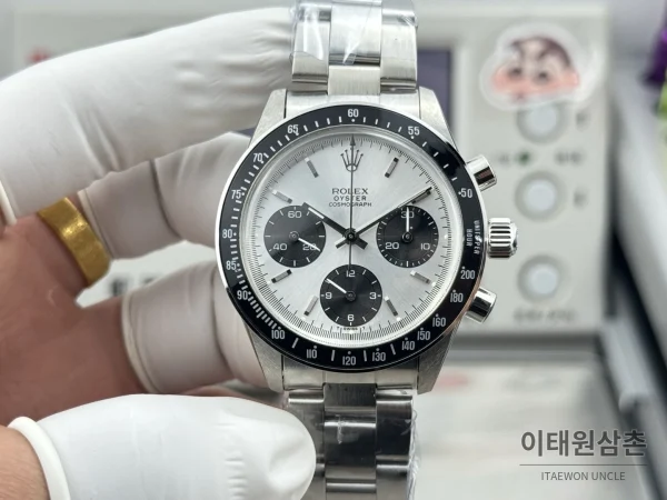 롤렉스 데이토나 뉴먼 팬더다이얼 핸드와인딩 크로노그래프 37mm (4)