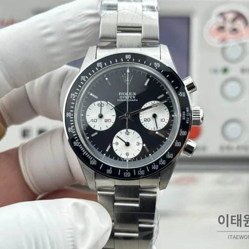 롤렉스 데이토나 뉴먼 팬더다이얼 핸드와인딩 크로노그래프 37mm