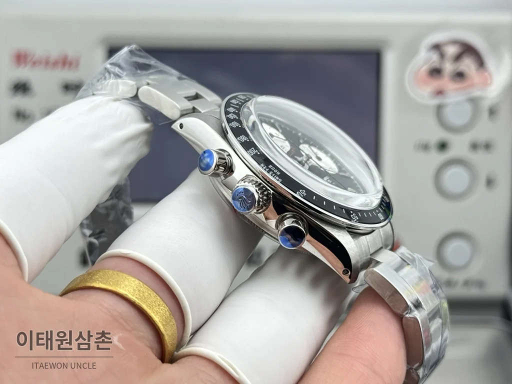 롤렉스 데이토나 뉴먼 팬더다이얼 핸드와인딩 크로노그래프 37mm (2)