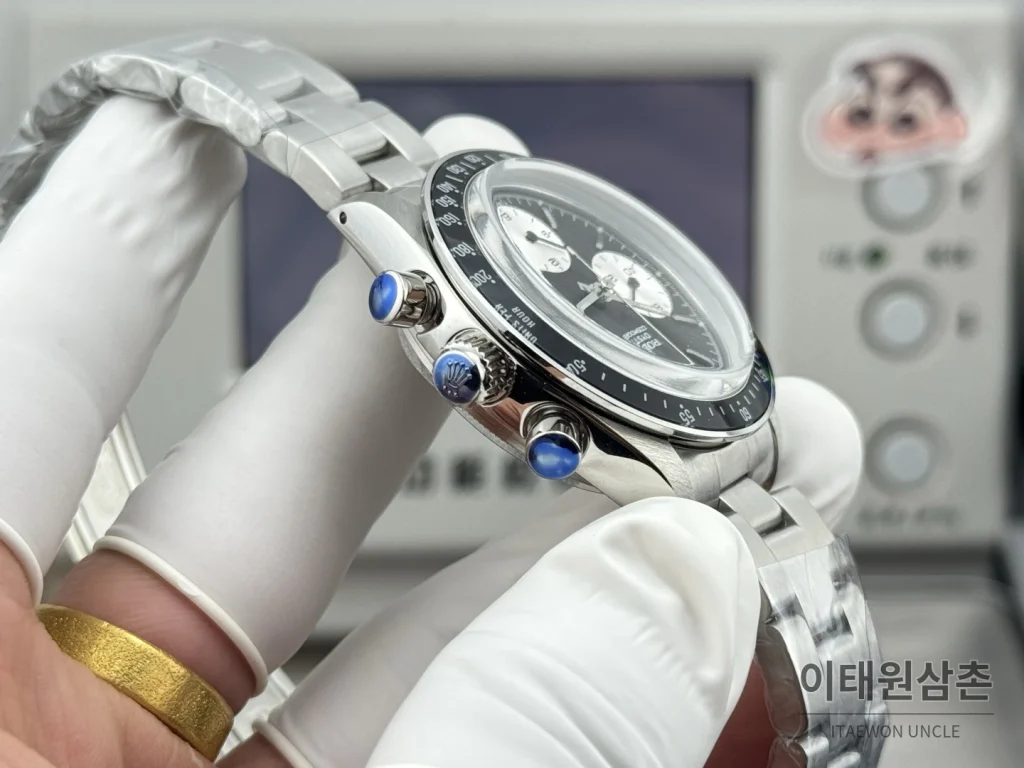 롤렉스 데이토나 뉴먼 팬더다이얼 핸드와인딩 크로노그래프 37mm