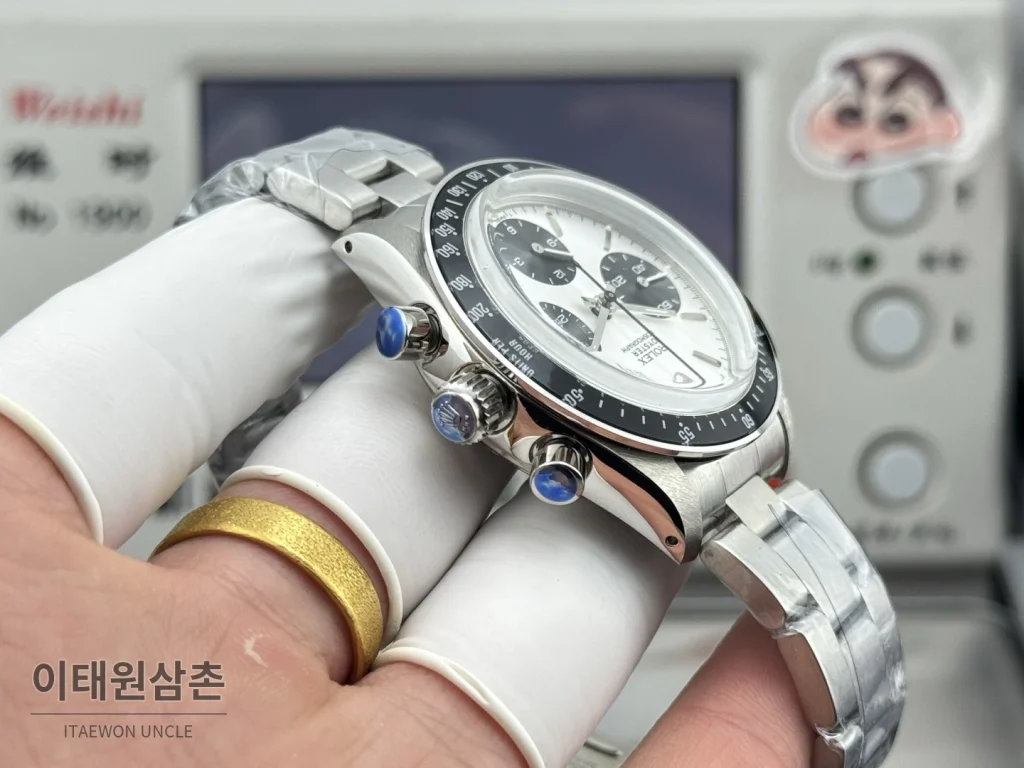 롤렉스 데이토나 뉴먼 팬더다이얼 핸드와인딩 크로노그래프 37mm (4)