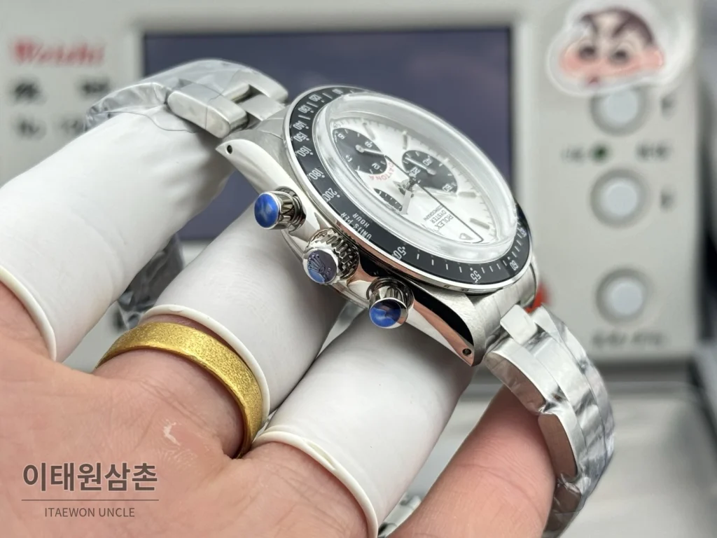 롤렉스 데이토나 뉴먼 팬더다이얼 핸드와인딩 크로노그래프 37mm (6)