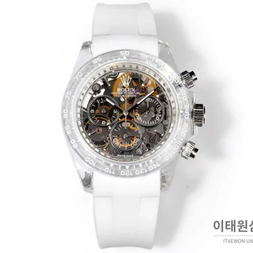롤렉스 데이토나 러버밴드 블랙다이얼 크로노그래프 오토매틱 40mm