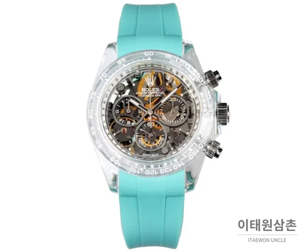 롤렉스 데이토나 러버밴드 블랙다이얼 크로노그래프 오토매틱 40mm (5) 롤렉스 데이토나 러버밴드 블랙다이얼 크로노그래프 오토매틱 40mm (2)