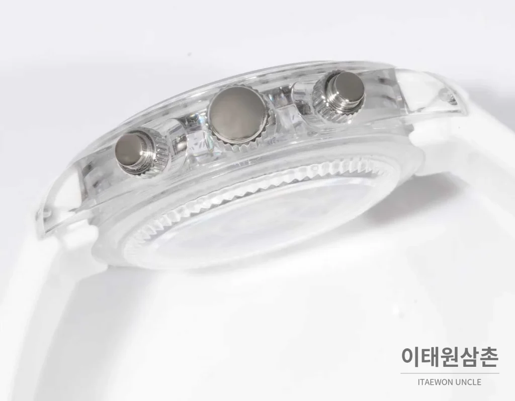 롤렉스 데이토나 러버밴드 블랙다이얼 크로노그래프 오토매틱 40mm