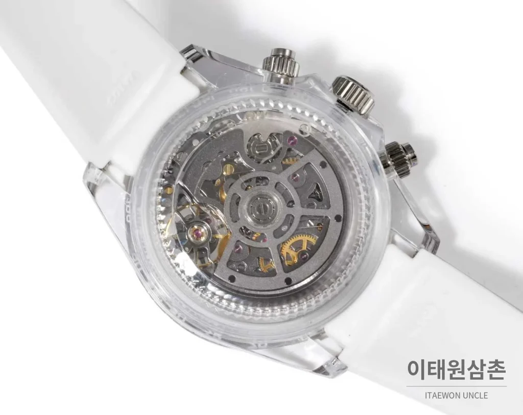롤렉스 데이토나 러버밴드 블랙다이얼 크로노그래프 오토매틱 40mm