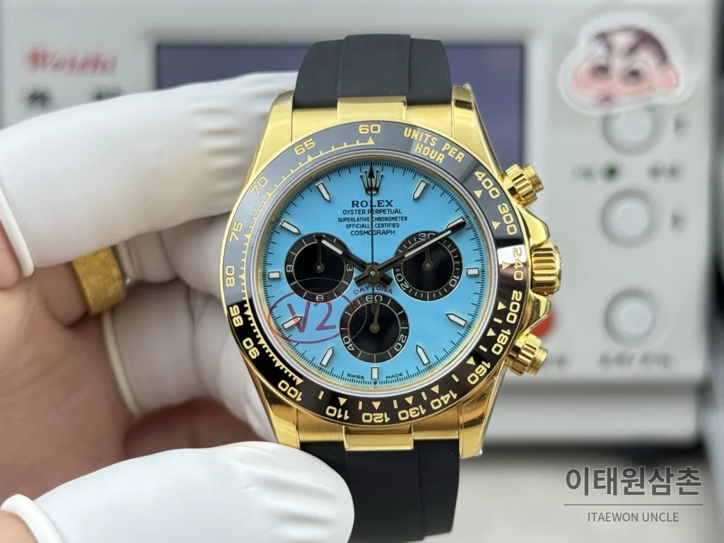 롤렉스 데이토나 옐로우골드 코발트세라믹 크로노그래프 오토매틱 40mm
