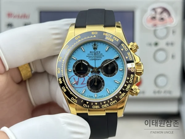 롤렉스 데이토나 옐로우골드 코발트세라믹 크로노그래프 오토매틱 40mm