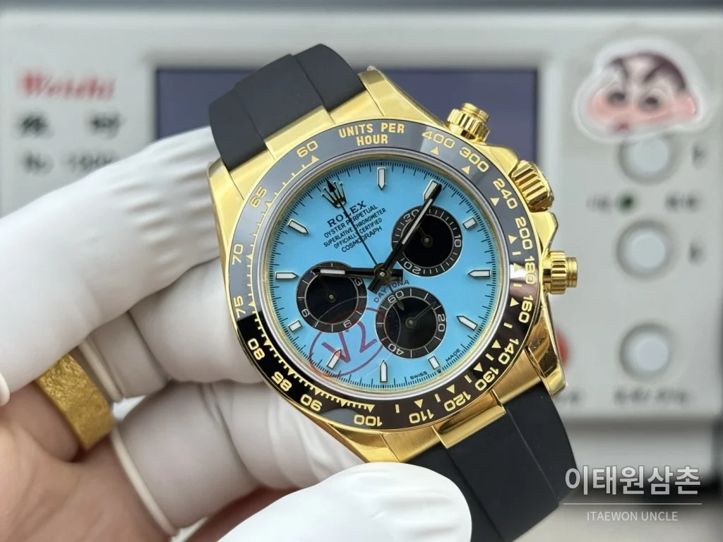 롤렉스 데이토나 옐로우골드 코발트세라믹 크로노그래프 오토매틱 40mm