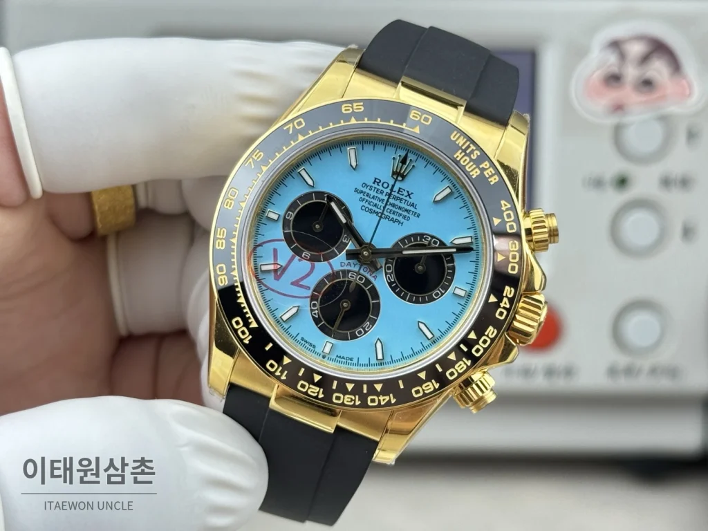 롤렉스 데이토나 옐로우골드 코발트세라믹 크로노그래프 오토매틱 40mm
