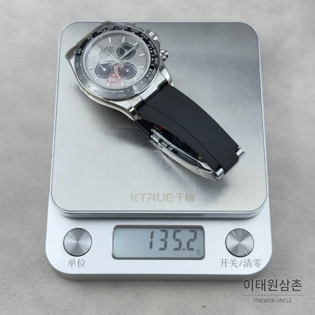 롤렉스 데이토나 실버베젤 샴페인그레이크로노그래프 오토매틱 40mm